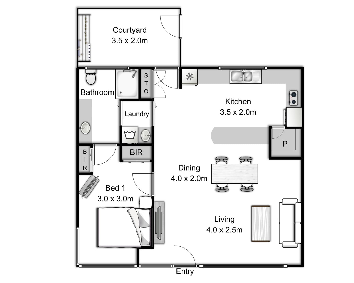 One Bedroom Villas Gillin Park Levande